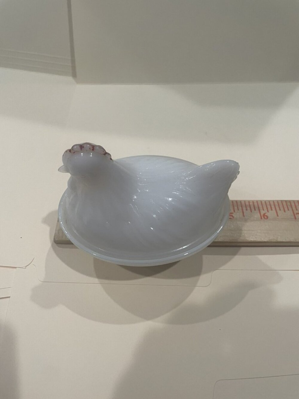 Anchor Hocking/Hazel White Milk Glass Hen-on-a-Nest 4 1/2"